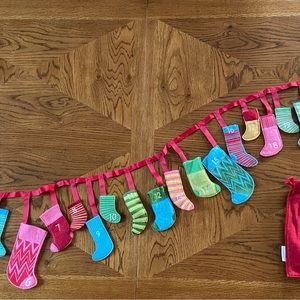 Garnet Hill Stocking Garland Advent Calendar